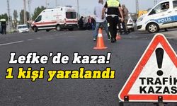 Lefke’de meydana gelen trafik kazasında araç sürücüsü Feride Bozkurt yaralandı