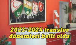 2023-2024 futbol sezonu transfer dönemleri belli oldu