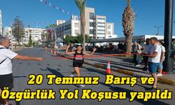 20 Temmuz Barış ve Özgürlük Yol Koşusu yapıldı