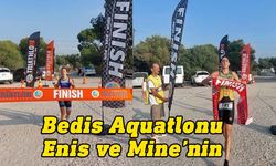 Mağusa Bedis plajında  aquatlon heyecanı yaşandı