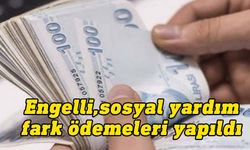 Maliye Bakanlığı duyurdu: Engelli, sosyal yardım fark ödemeleri bugün gerçekleştirildi