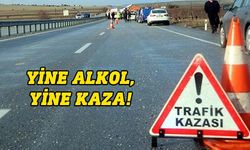 400 miligramın üzerinde alkolle trafiğe çıktı, kaza yaptı