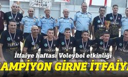 “İtfaiye Haftası Etkinlikleri” kapsamında voleybol turnuvası düzenlendi