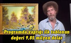 Bob Ross'un programında yaptığı ilk tablo satışa çıktı