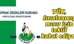 TÜK fırınlanmış mısır için teklif kabul ediyor