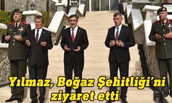 Türkiye Cumhurbaşkanı Yardımcısı Yılmaz, Boğaz Şehitliği’ni ziyaret etti