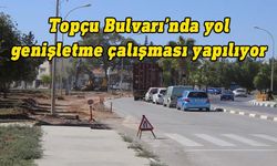 Gazimağusa Belediyesi, Topçu Bulvarı’nda yol genişletme çalışması yapıyor