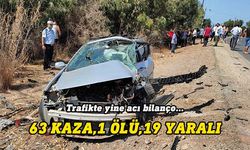 Son bir haftada 63 trafik kazası: 1 ölü, 19 yaralı…