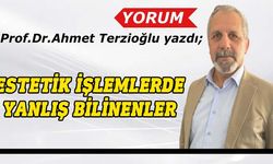 Prof.Dr. Ahmet Terzioğlu yazdı: Estetik işlemlerde yanlış bilinenler