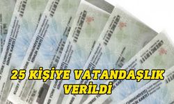 25 kişiye KKTC vatandaşlığı verildi