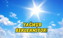 Hava sıcaklığı önümüzdeki günlerde 29-32 derece... Yağmur yok