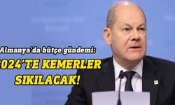 Almanya Başbakanı Scholz: 2024 bütçesinde kemer sıkma kararları olacak