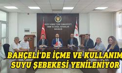 Bahçeli'de içme ve kullanım suyu şebekesinin yenilenmesi için protokol imzalandı