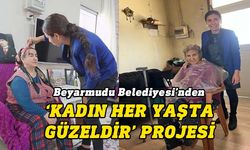 Beyarmudu Belediyesi, kadınlara evde kuaför hizmeti veriyor