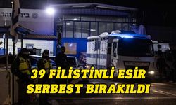 İsrail hapishanesindeki 39 Filistinli esir serbest bırakıldı