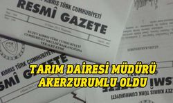 Tarım Dairesi Müdürlüğü’ne Ercan Akerzurumlu atandı