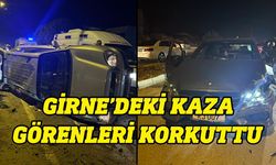 Girne’de korkutan trafik kazası