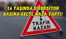 Güzelyurt'ta kaza yapan 16 yaşındaki sürücü yürekleri ağza getirdi