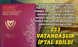 Rum Bakanlar Kurulu 233 "altın pasaport" iptal etti