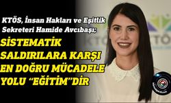 KTÖS, İnsan Hakları ve Eşitlik Sekreteri Hamide Avcıbaşı 8 Mart mesajı yayımladı