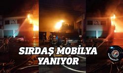 SANAYİDE BÜYÜK YANGIN…Sırdaş Mobilya yanıyor