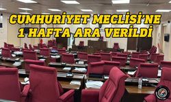 Meclis’e 1 hafta ara