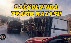 Dağyolu’nda kaza: Araç devrildi