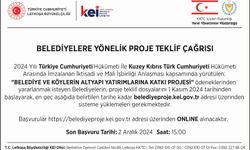 Türkiye’nin Lefkoşa Büyükelçiliği’nden Belediyelere yönelik proje teklif çağrısı…