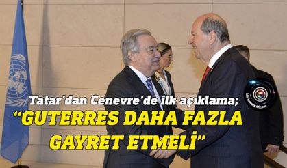 Cenevre’de “Kıbrıs” yemeği sonrası Tatar’dan ilk açıklama