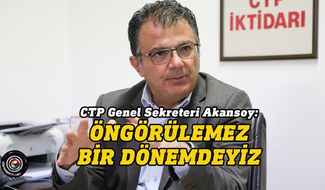 Akansoy: Kıbrıs artık sadece jeopolitik değil, jeoekonomik açıdan da önemli