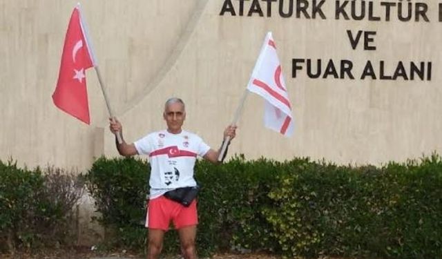 Emekli Kurmay Albay Mehmet İneci, saygı koşusu gerçekleştirdi