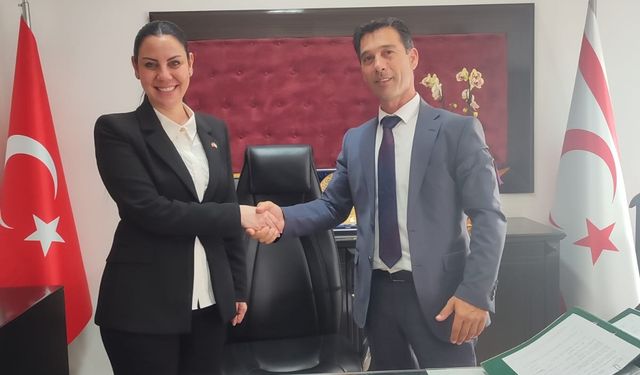Merkez Kaymakamından Girne’nin yeni Kaymakamına ziyaret