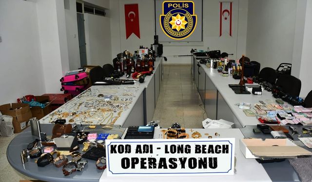 Polisten "Kod Adı - Long Beach" Operasyonu: Çalıntı birçok eşya bulundu
