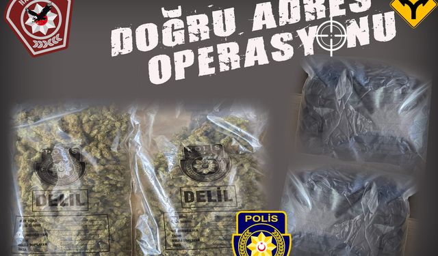 Doğru Adres Operasyonu’nda 850 gram yasaklı madde ele geçirildi