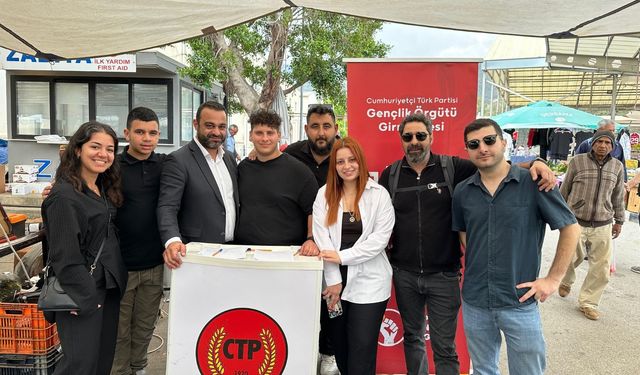 CTP Gençlik Örgütü Girne İlçesi’nden imza kampanyası ve eyleme katılımı çağrısı