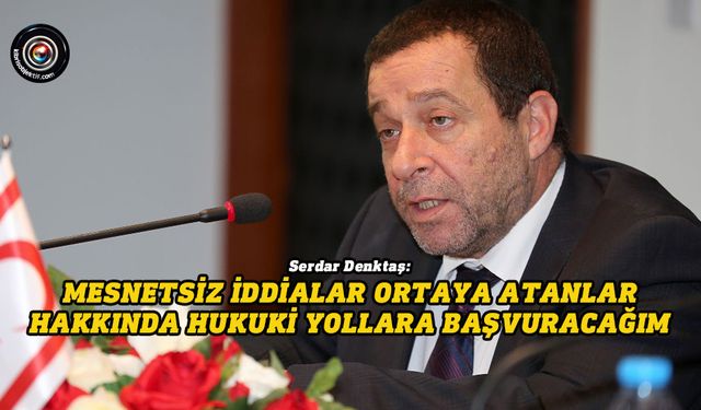Denktaş: Kıbrıs Türk halkının haklarını korumak benim görevimdir