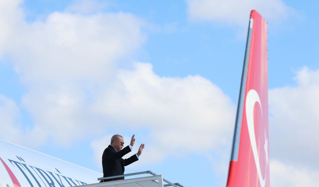 TC Cumhurbaşkanı Erdoğan, Azerbaycan'a gitti