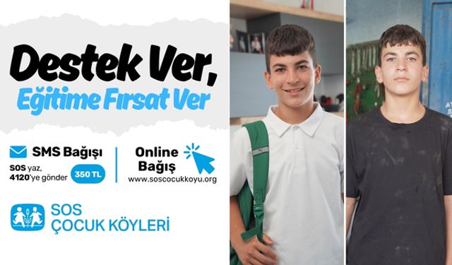 SOS, eğitime destek amacıyla bağış kampanyası düzenledi