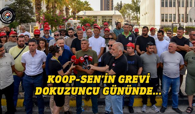 Koop-Sen grevi 9. gününde: Çalışanlar Başbakanlık önünde nöbette
