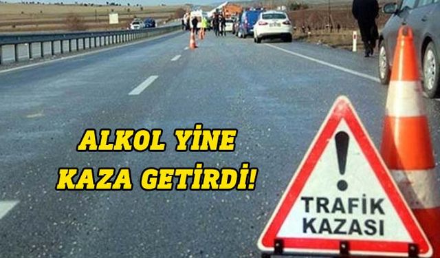Lefkoşa'da alkollü sürücü kazaya sebebiyet verdi