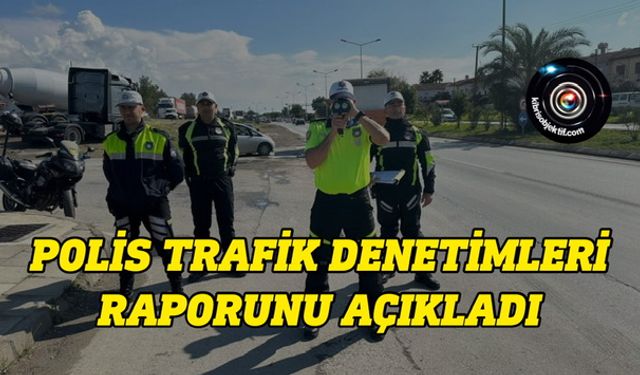 10 araç trafikten men edildi, beş kişi tutuklandı