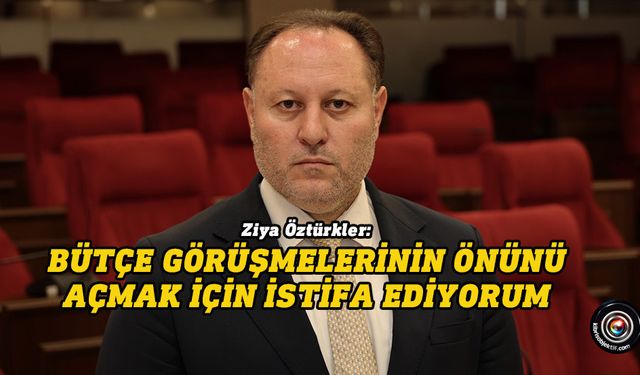 Ziya Öztürkler, Meclis Başkanlığı görevinden istifa etti