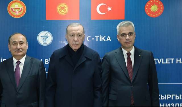 Erdoğan ve Tatar Bişkek Kırgız-Türk Dostluk Devlet Hastanesi’nin açılışına katıldı