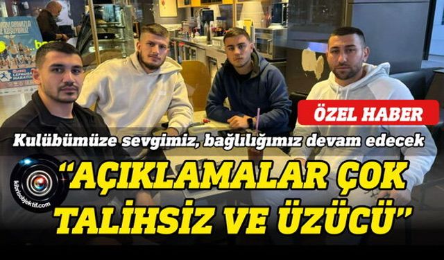 Yenicami futbolcuları Fikret, Yasin, İdris ve Mahmut açıklama yaptı