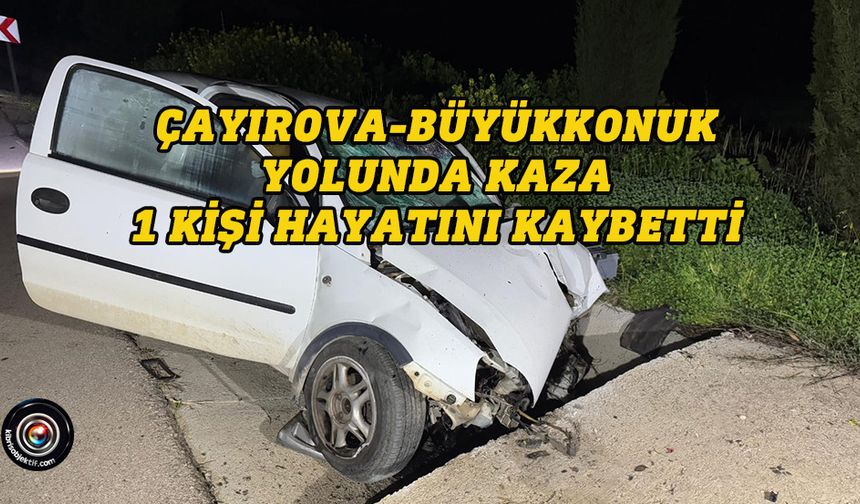 Yoldan çıktı beton sete çarptı