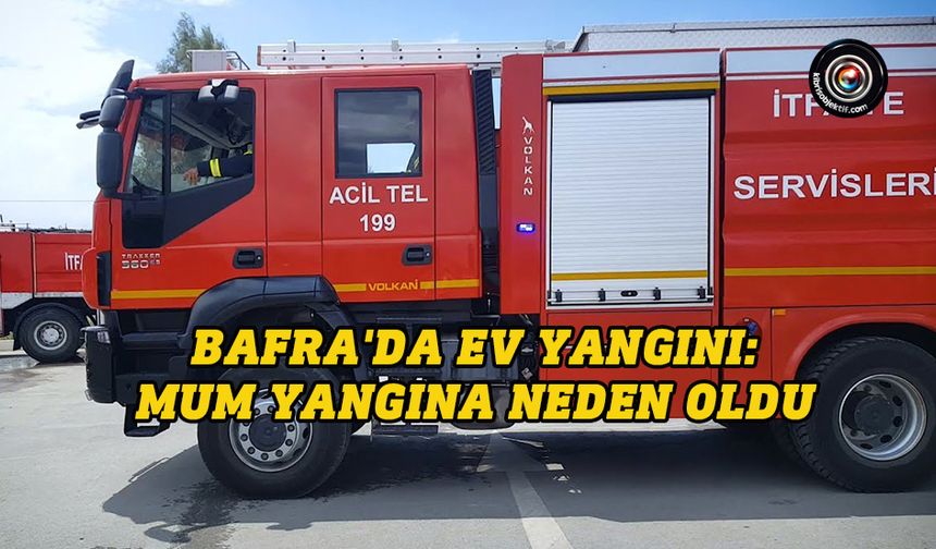 Bafra’da ev yangını...