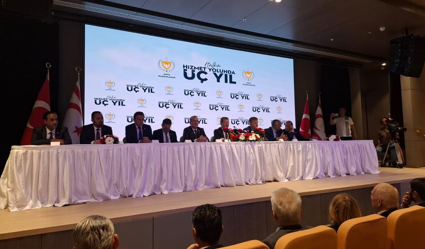 “Halka Hizmet Yolunda Üç Yıl” Basın Toplantısı başladı