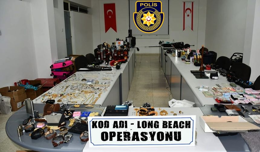 Polisten "Kod Adı - Long Beach" Operasyonu: Çalıntı birçok eşya bulundu