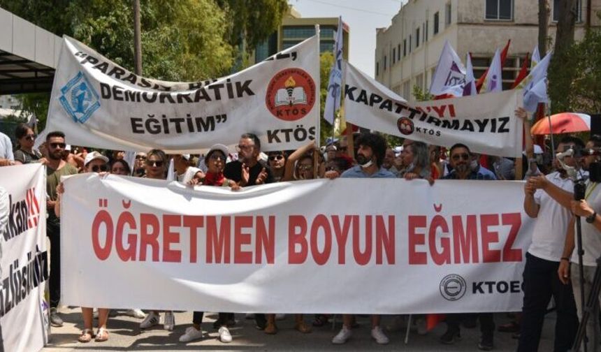 KTOEÖS ve KTÖS, yarın Başbakanlık önünde eylem yapacak