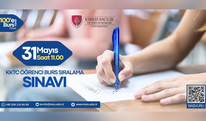 Yüzde 100’e varan burs imkanlarıyla KSTU öğrenci burs sıralama sınavı 31 Mayıs’ta